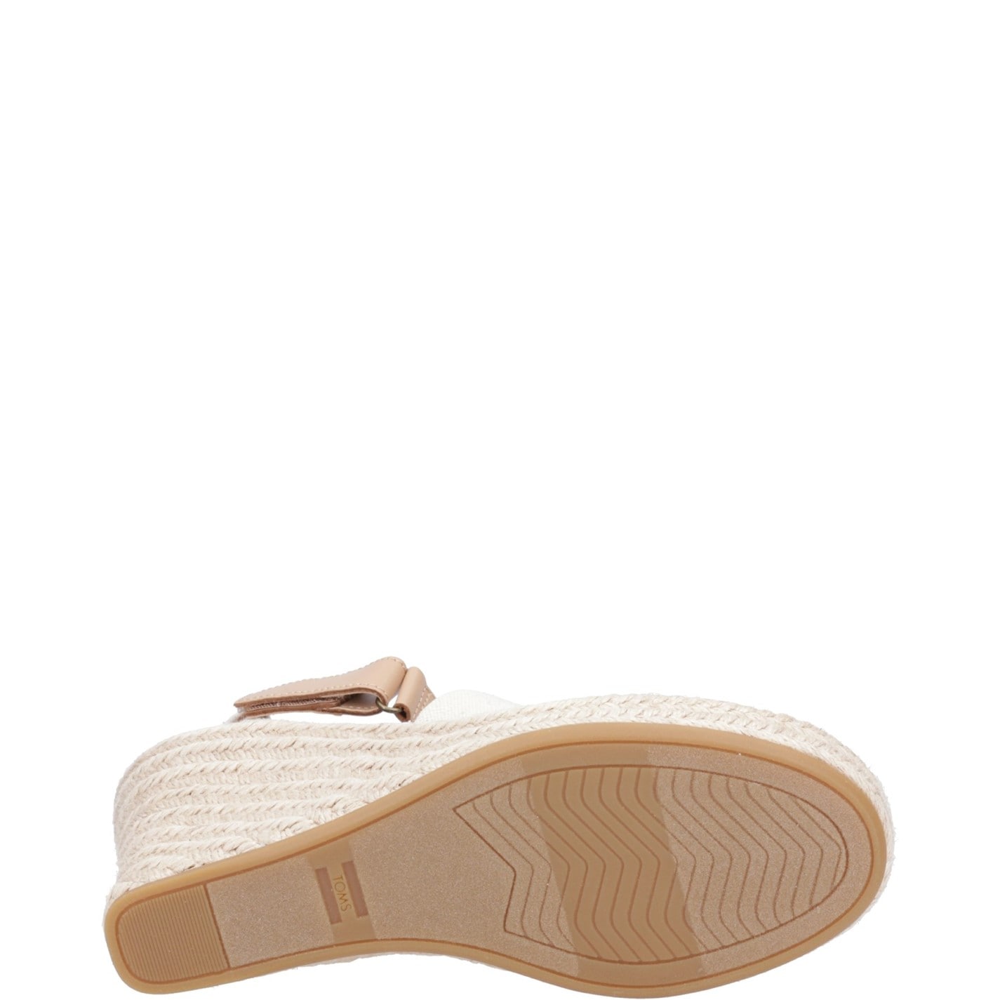 Toms Natural 3351764 Marisol Natural Oxford/Leather Wedge - 4