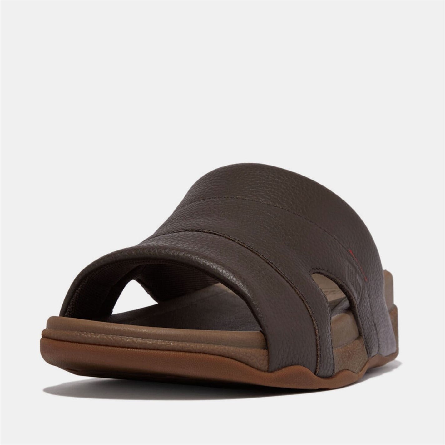 Pantofle Fitflop Brown 777885 Freeway Leather Pool Sliders - 2