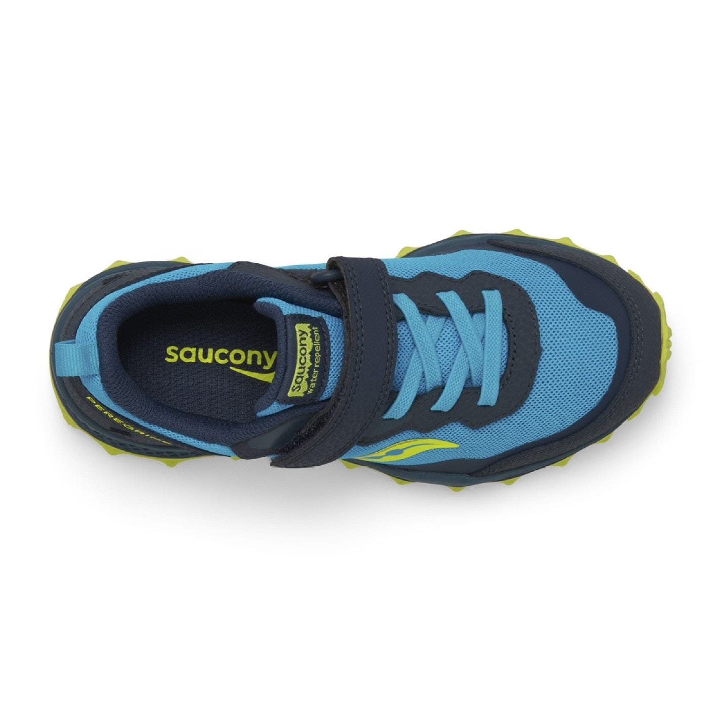 Tenisky Saucony Navy Yellow 4833666 Peregrine 15 Running Shoe - 5