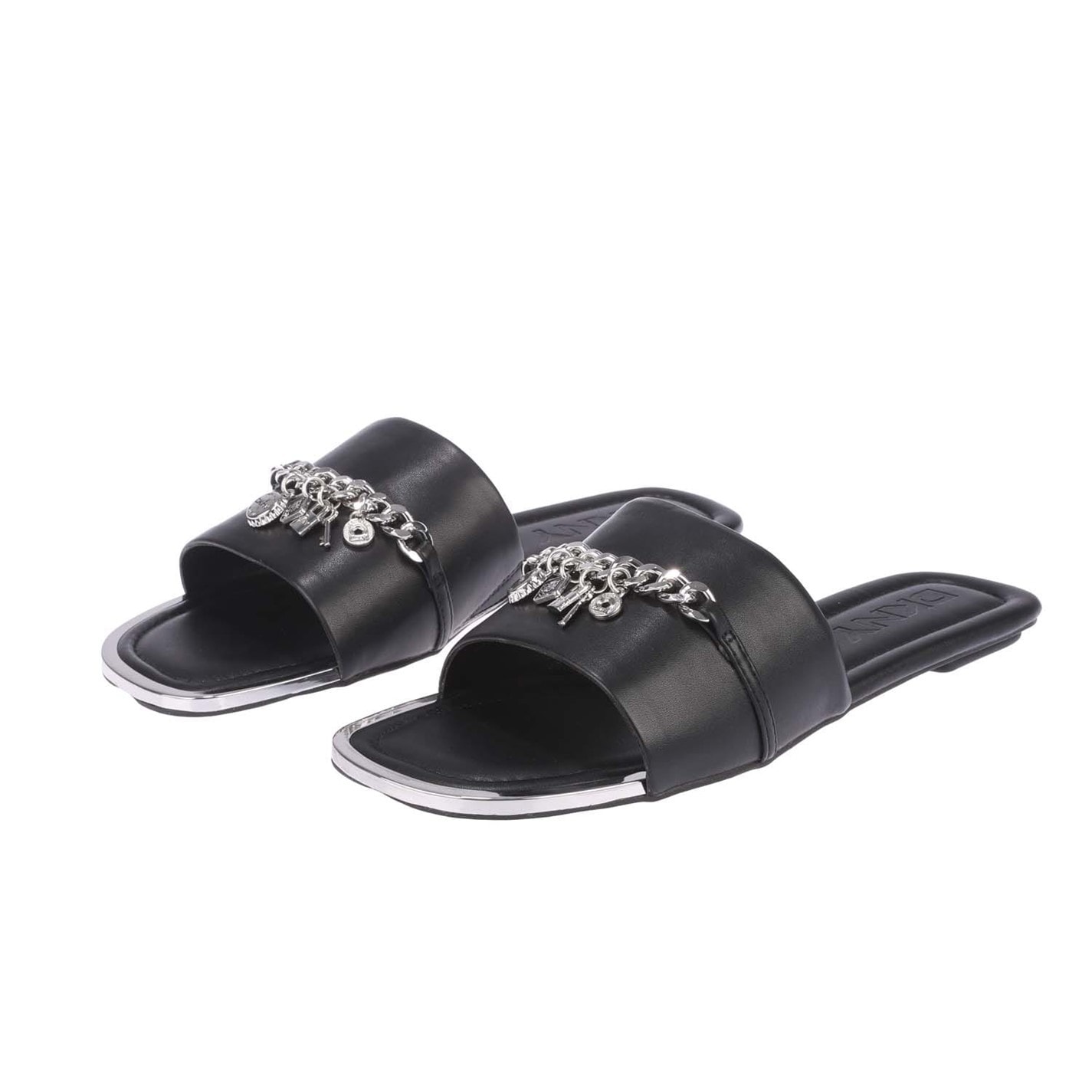 DKNY Black 272162 Holden Charms Flat Sandals - 1