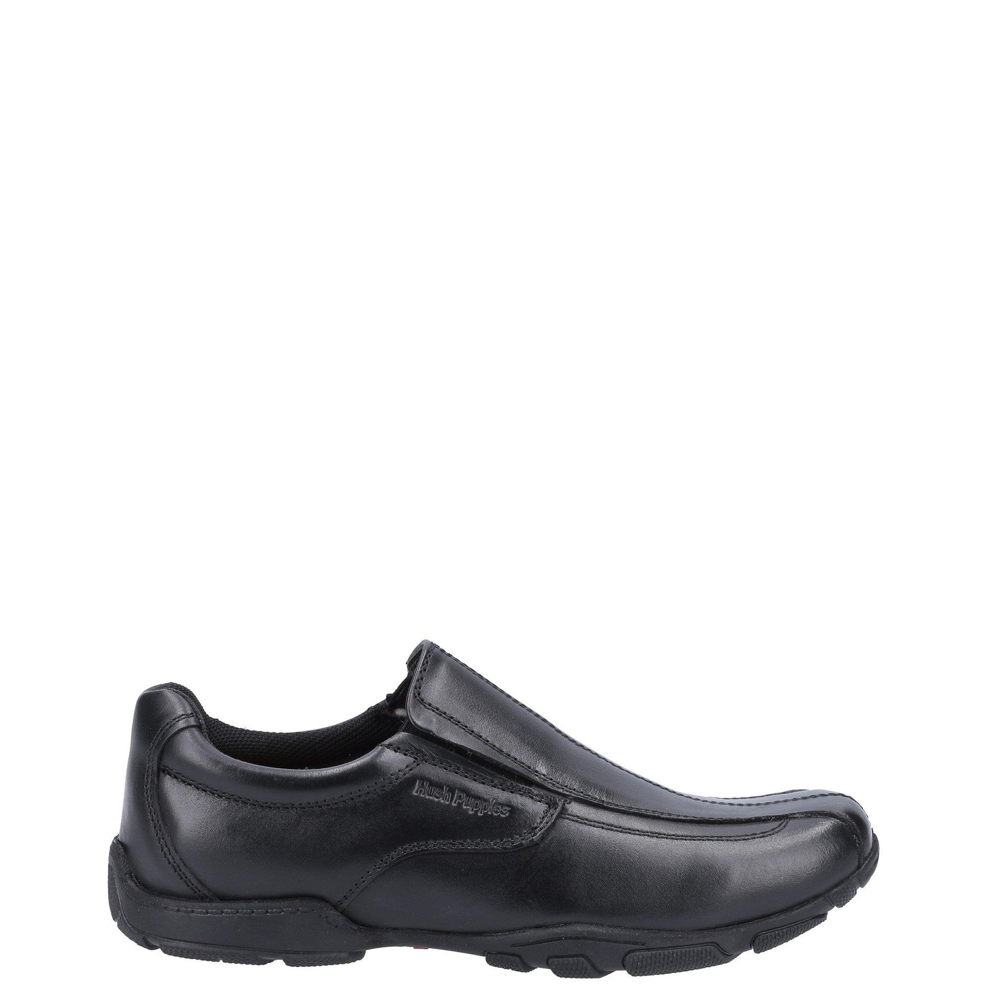 Boty Hush Puppies Black 2139352 Elijah Senior School Shoe - 1