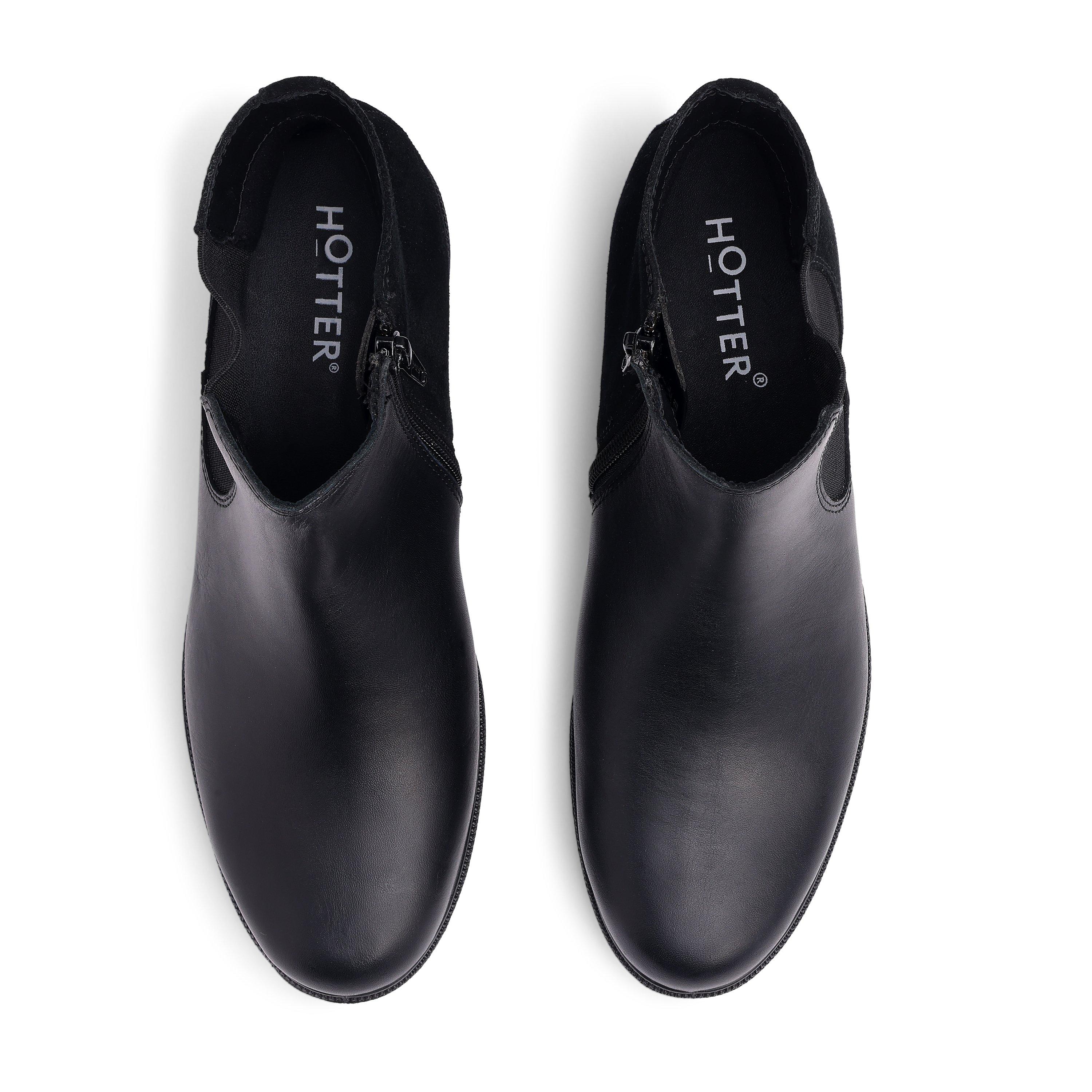 Boty Hotter Black 982897 Tenby Wide Fit Chelsea Boots - 3