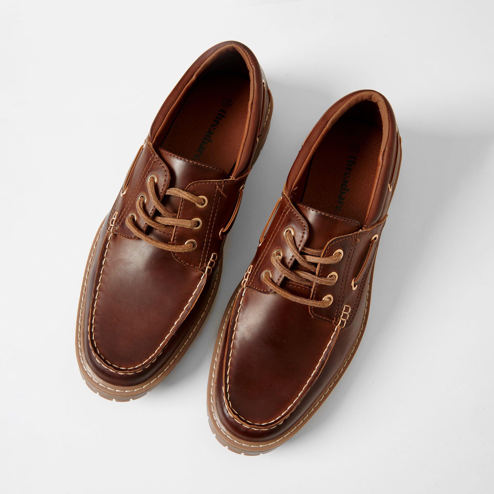 Boty Threadbare Brown 6246982 Chunky Boat Shoes - 1