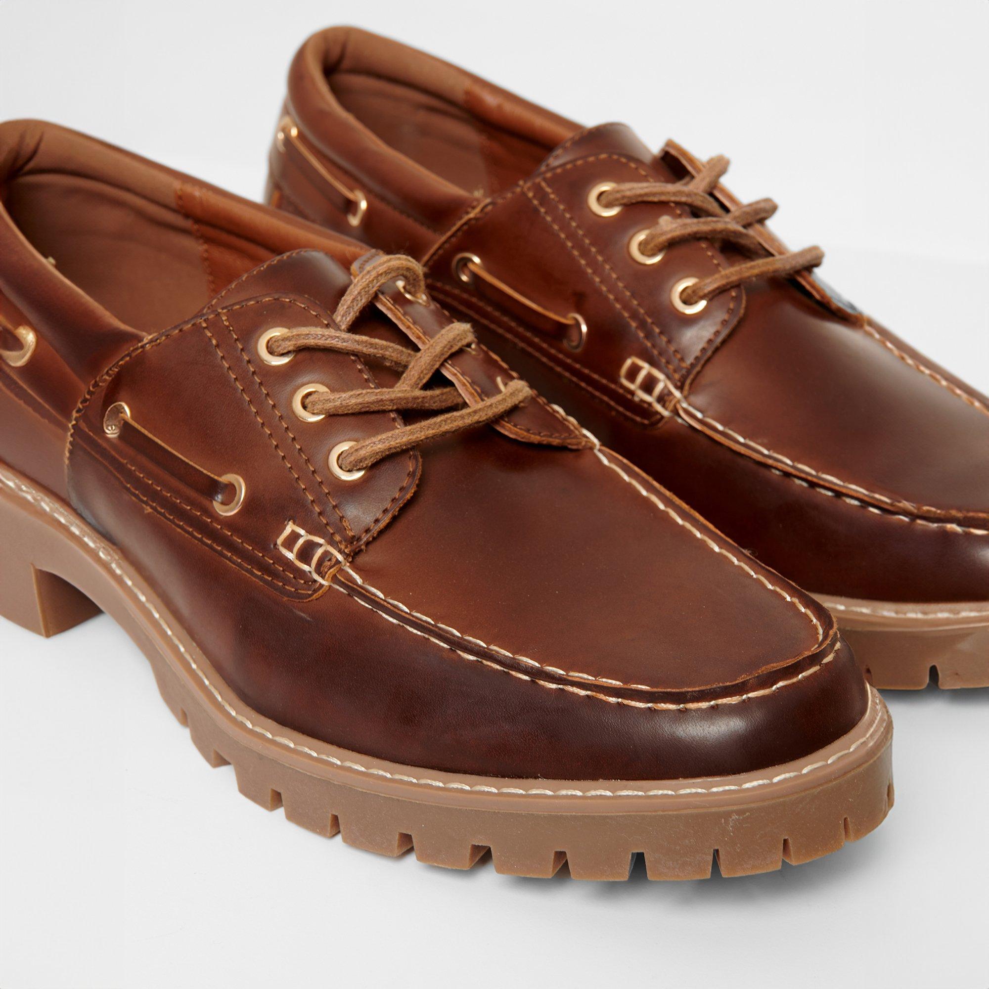 Boty Threadbare Brown 6246982 Chunky Boat Shoes - 2