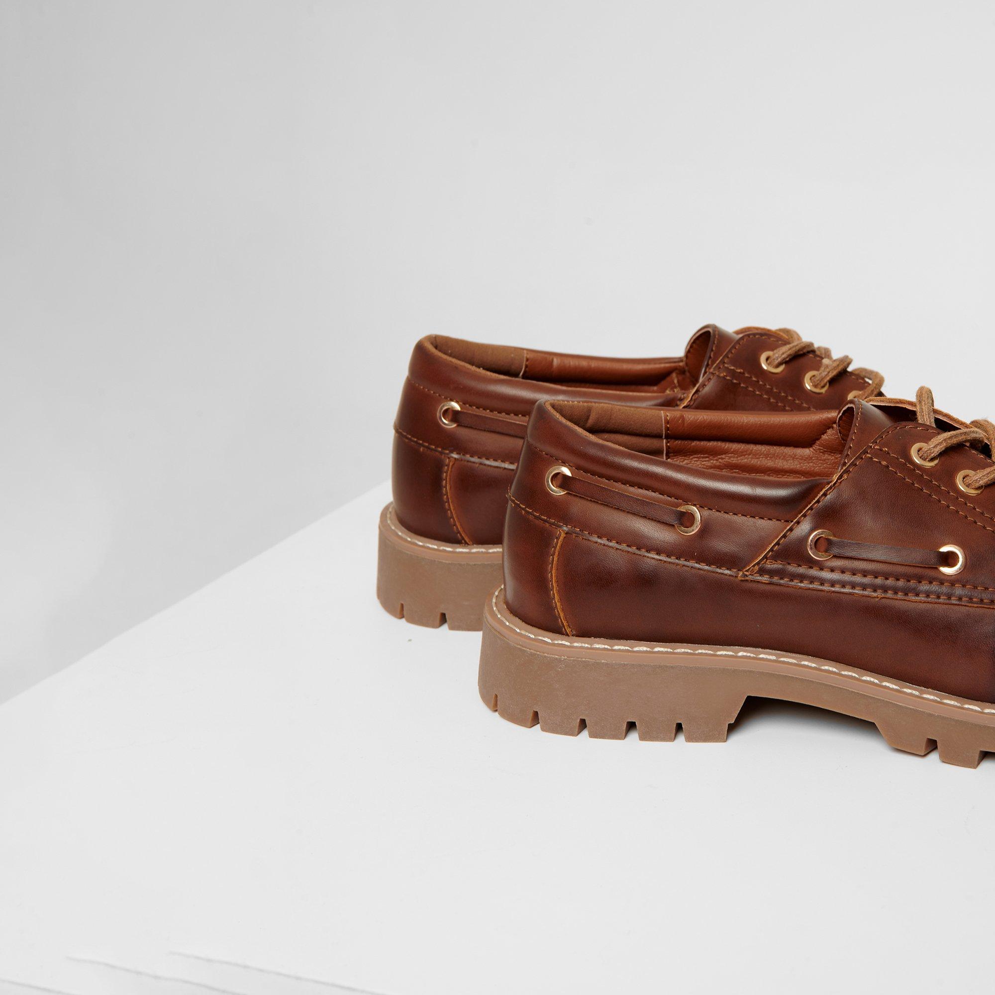 Boty Threadbare Brown 6246982 Chunky Boat Shoes - 3
