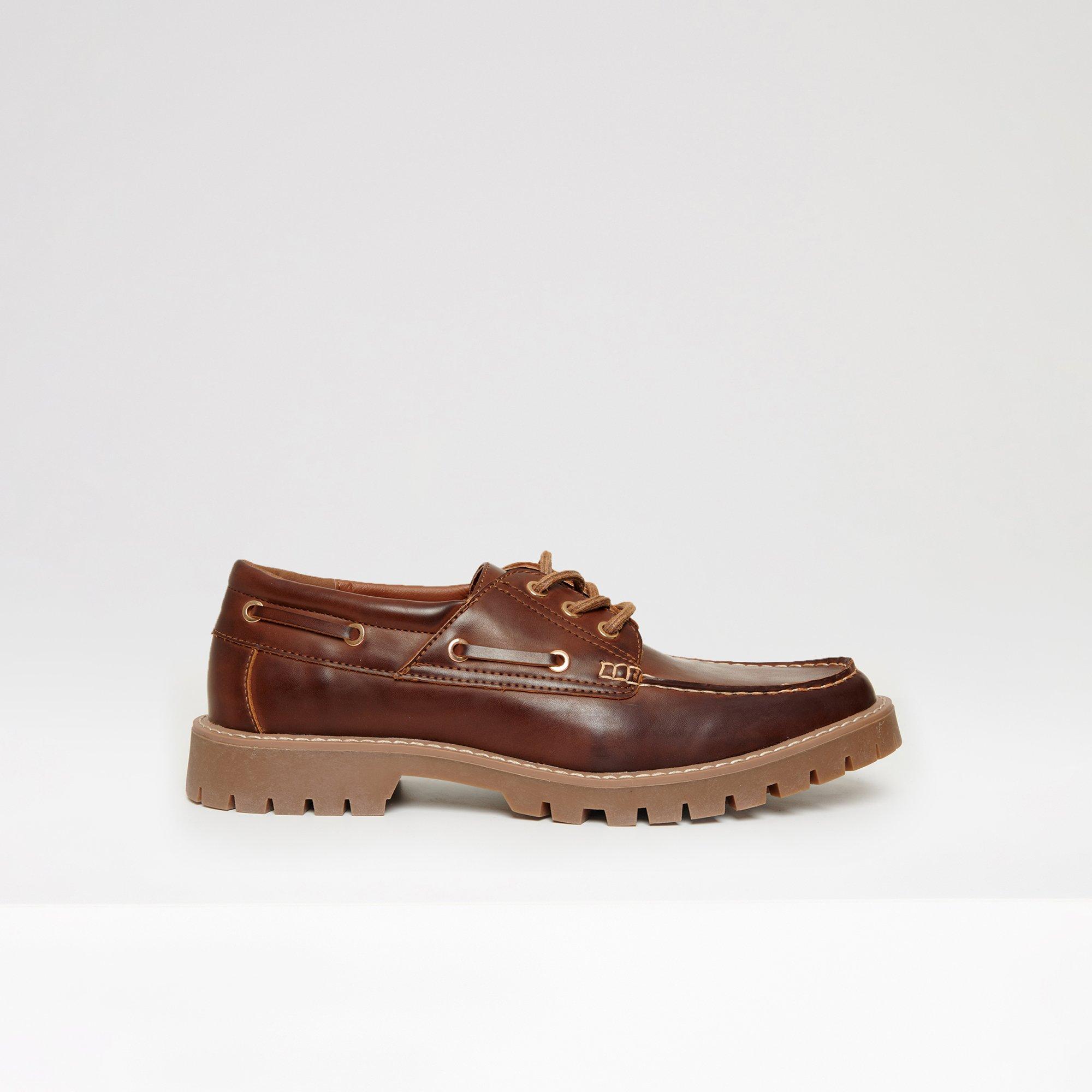Boty Threadbare Brown 6246982 Chunky Boat Shoes - 4