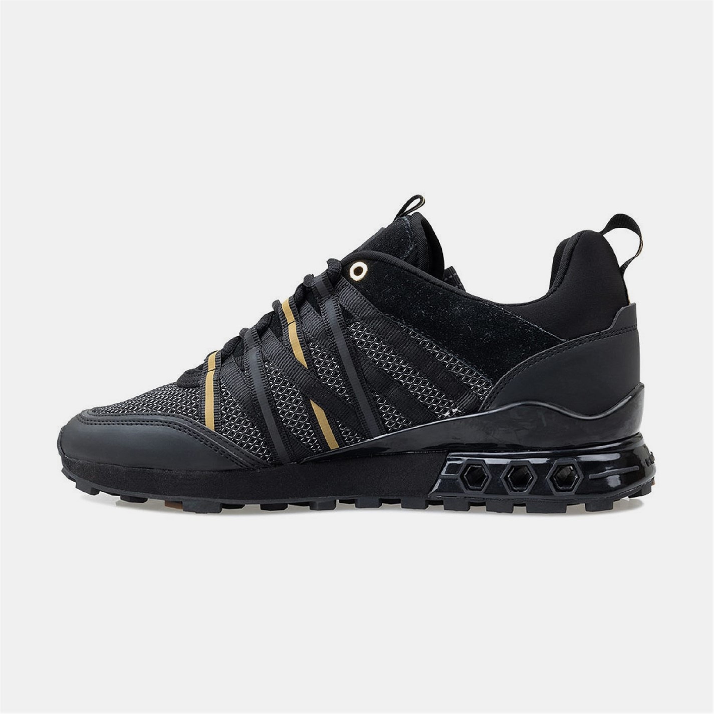Tenisky Cruyff Black Gold 4687000 Fearia Hex-Tech Trainers - 2