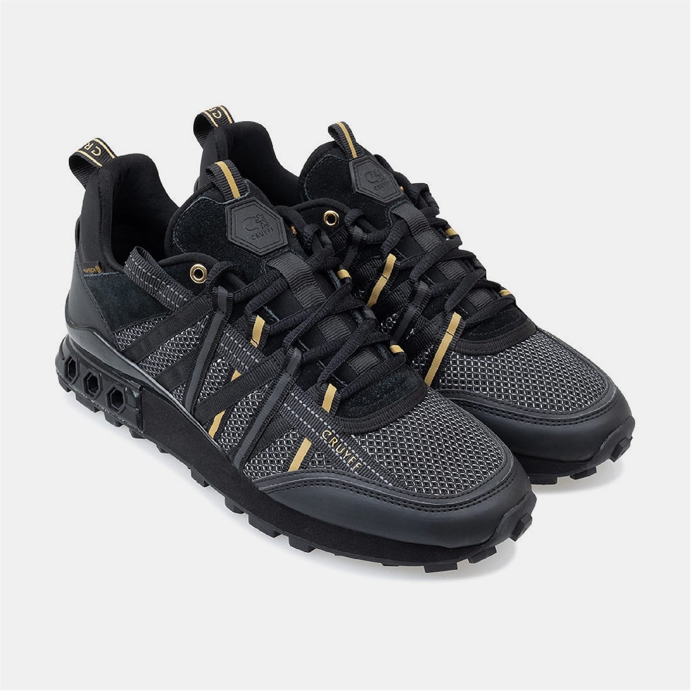 Tenisky Cruyff Black Gold 4687000 Fearia Hex-Tech Trainers - 3