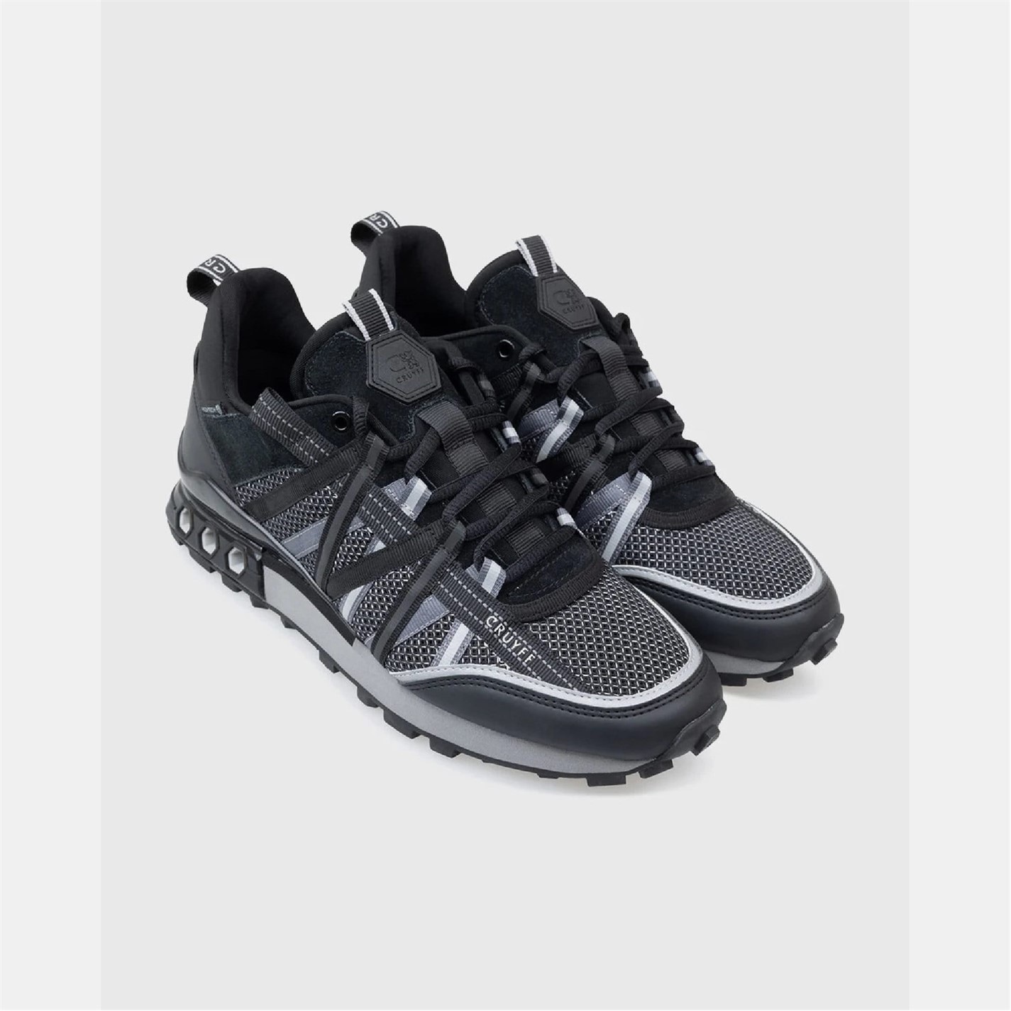 Tenisky Cruyff Black Grey 3370178 Fearia Hex-Tech Trainers - 2