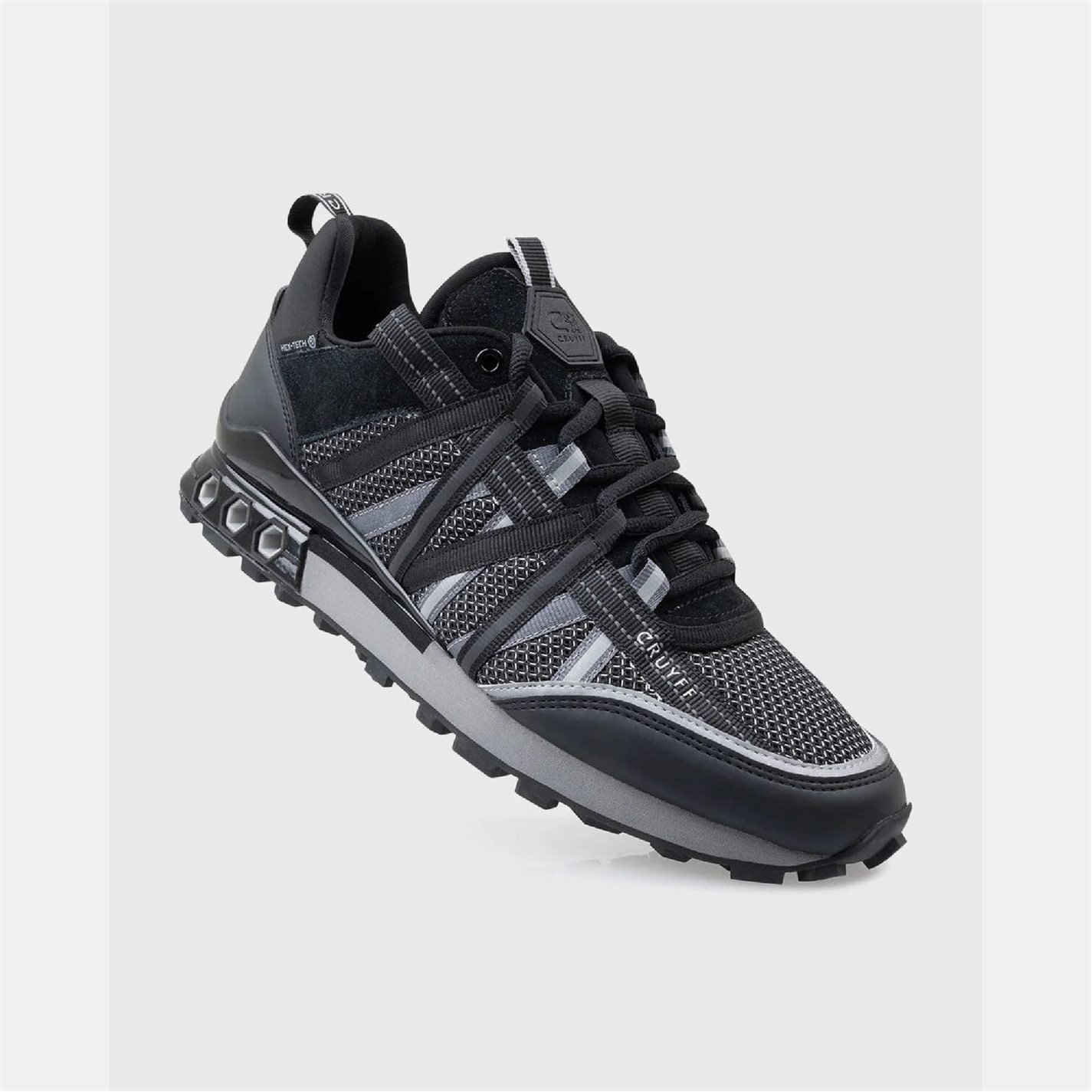 Tenisky Cruyff Black Grey 3370178 Fearia Hex-Tech Trainers - 3