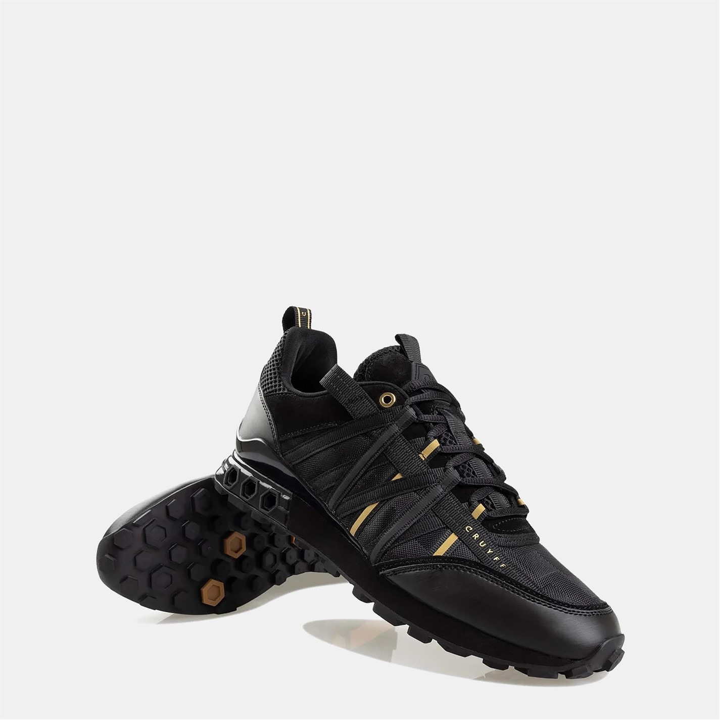 Tenisky Cruyff Black Gold 1589361 Fearia Hex-Tech Trainers - 3