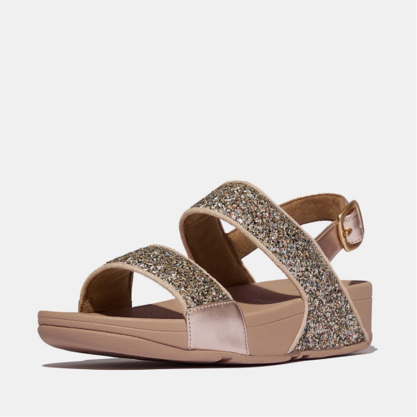 Fitflop Beige 5316639 Lulu Multi-Tonal Giltter Back-Strap Sandals - 2