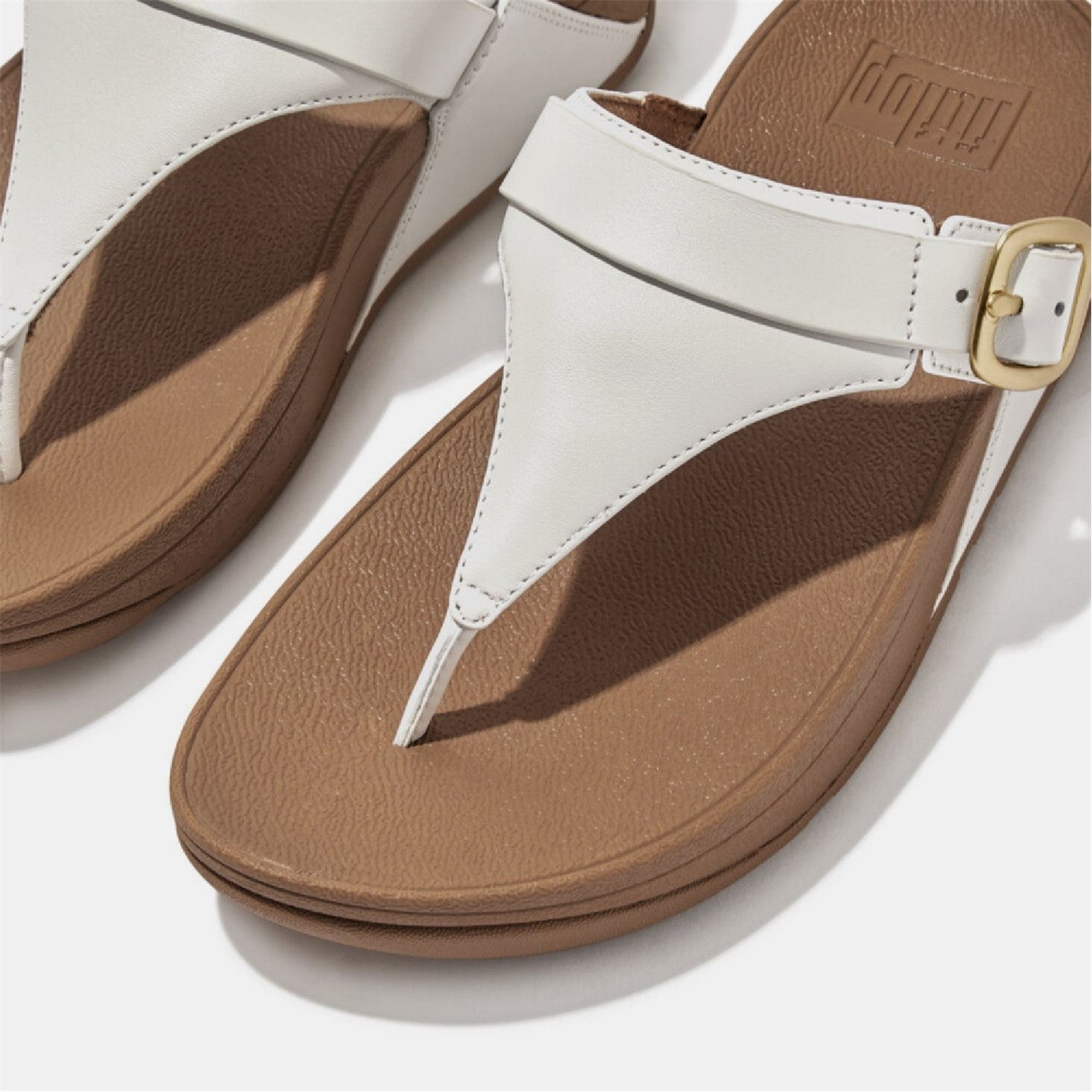 Fitflop White 4540299 Lulu Adjustable Toe-Post Sandals - 5