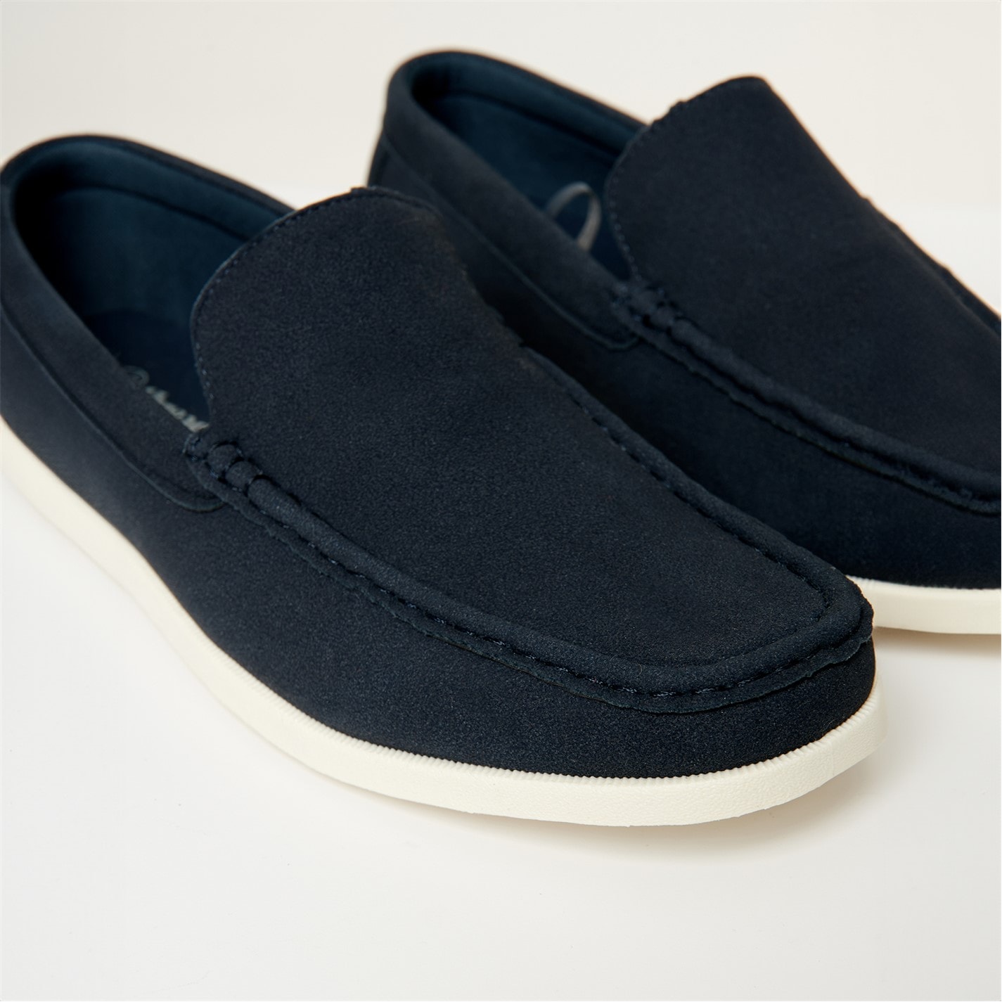 Threadbare Faux Suede Slip On Loafers - 2