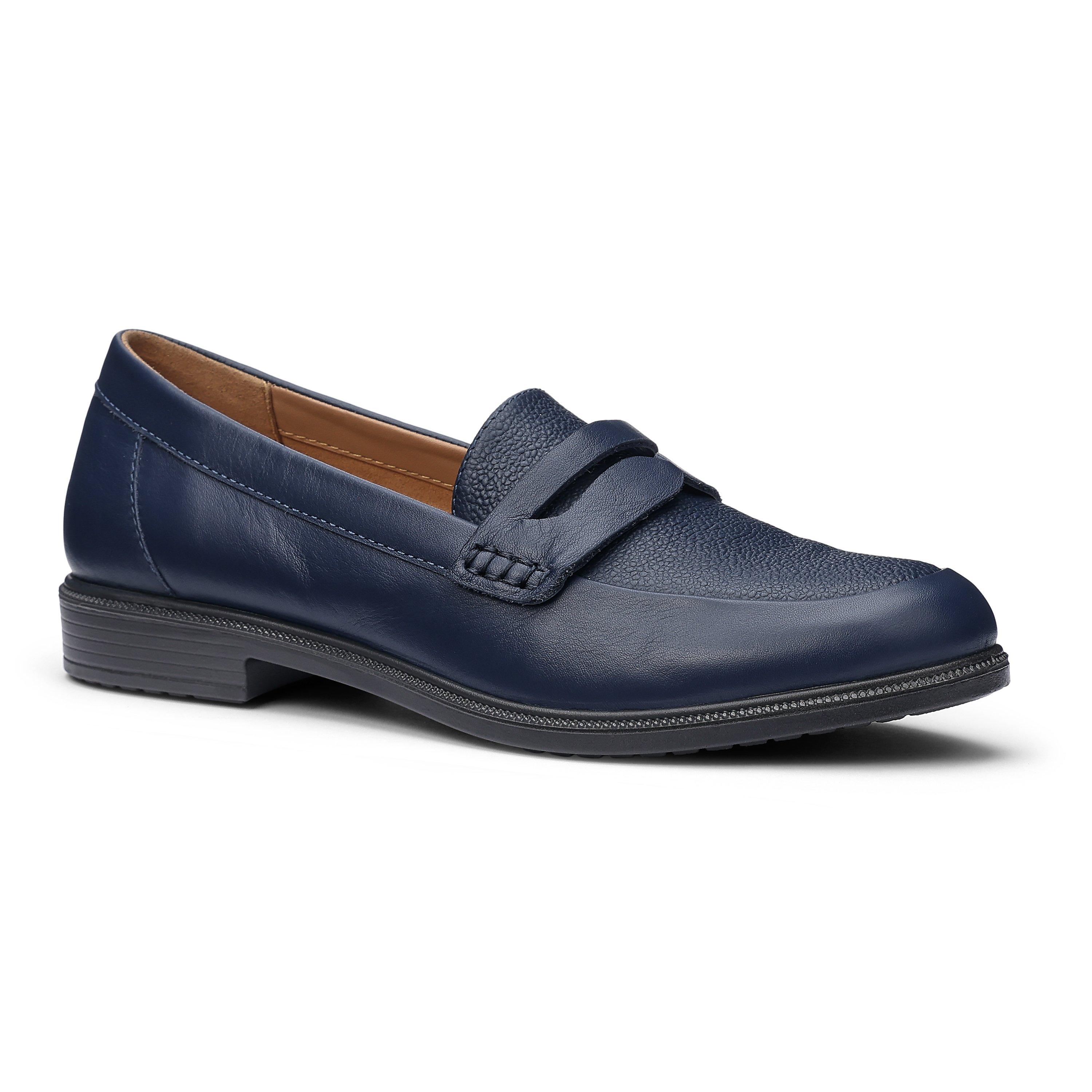 Hotter French Navy 3995473 Dorset Standard Fit Loafers - 2