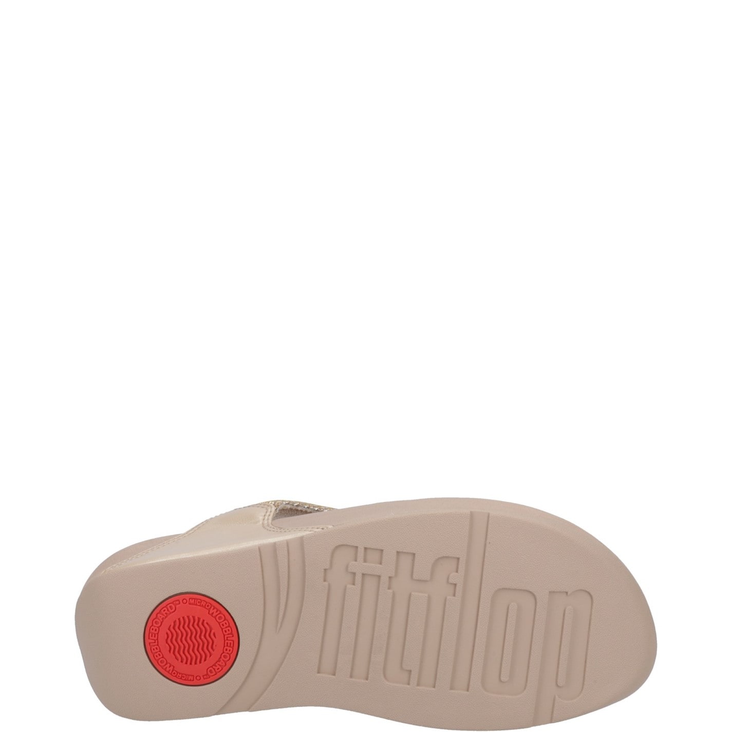 FitFlop Beige 9990251 Lulu Shimmerlux Toe Post Sandals - 5