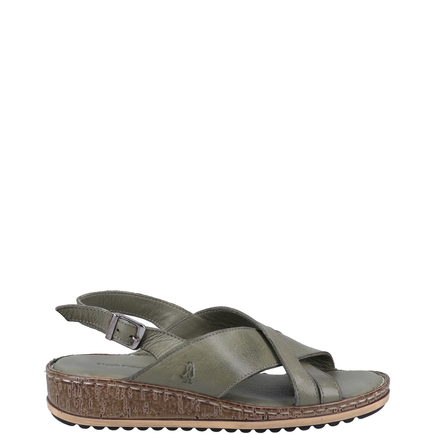 Hush Puppies Olive 9434318 Elena Cross Over Wedge Sandal - 1