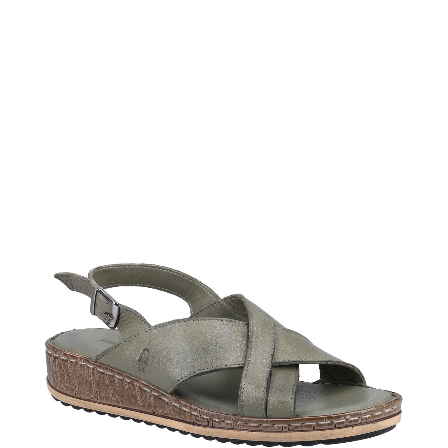 Hush Puppies Olive 9434318 Elena Cross Over Wedge Sandal - 2