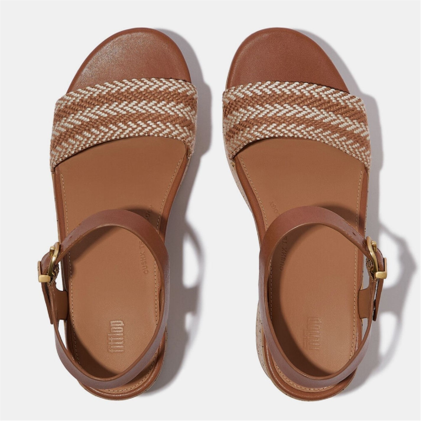 Hush Puppies Tan 2936604 Platfforms Ankle-Strap Sandals - 3