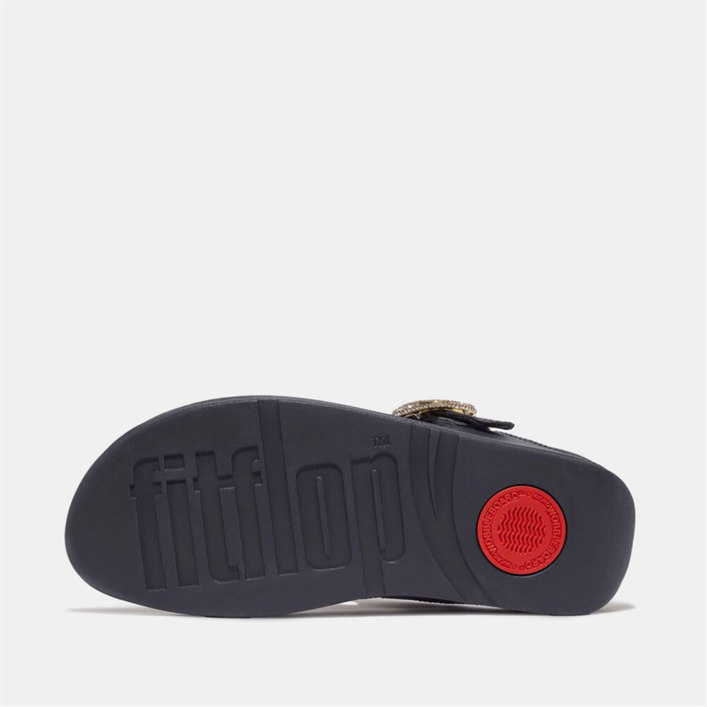 FitFlop Navy 3667430 Lulu Crystal-Buckle Leather Toe-Post Sandals - 4