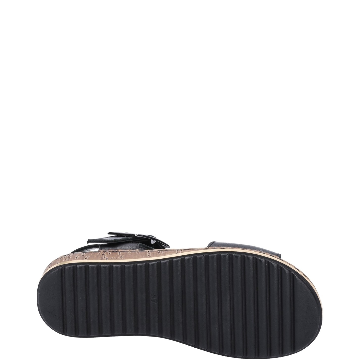 Hush Puppies Black 6189961 Ellie Wide Sandal - 4