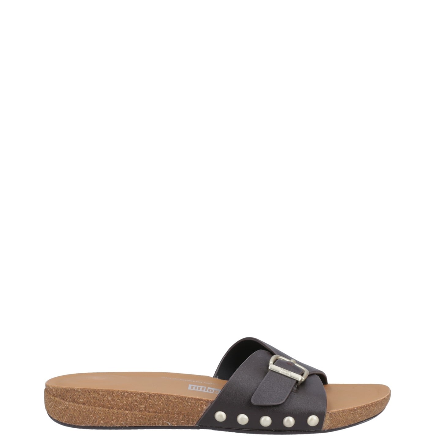 FitFlop Chocolate 4985090 iQushion Adjustable Buckle Slides - 1