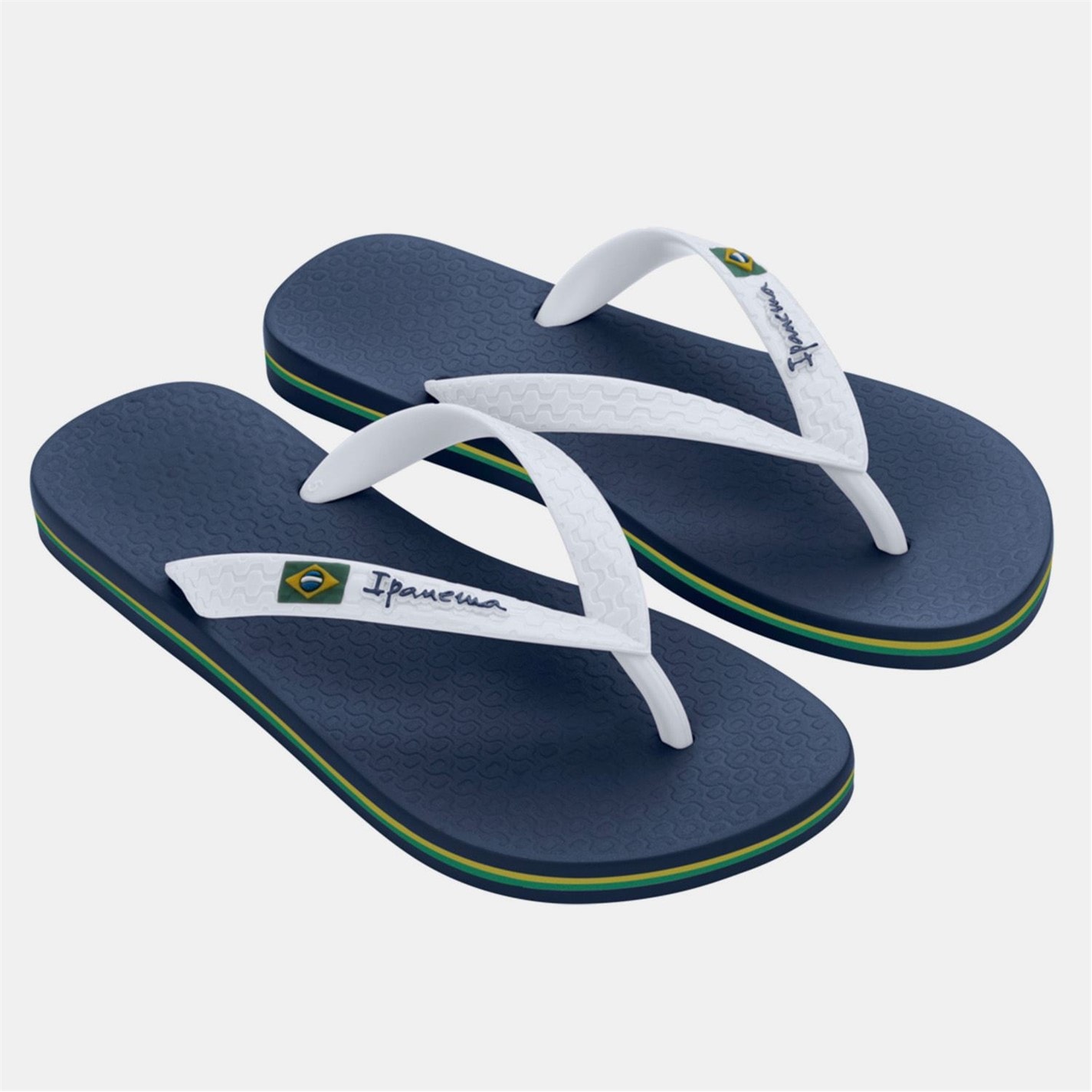 Ipanema Blue-White 6077169 Classic Brazil II Fem Flip Flops - 1