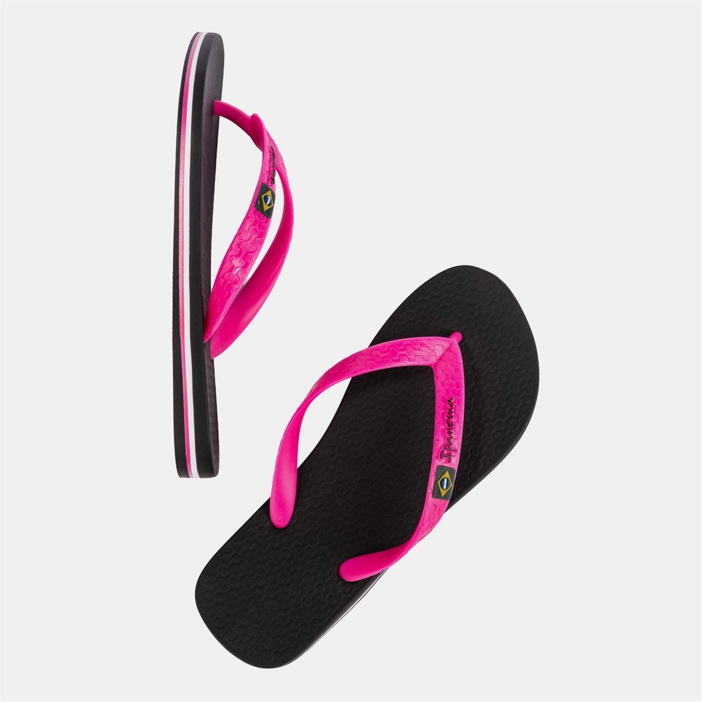 Ipanema black pink 3985058 Classic Brazil II Fem Flip Flops - 3