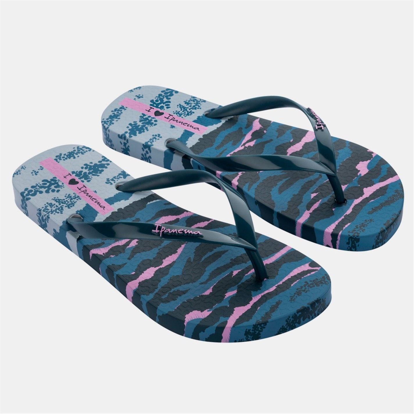 Ipanema Blue 3880054 Animal Print VI Fem Flip Flops - 1