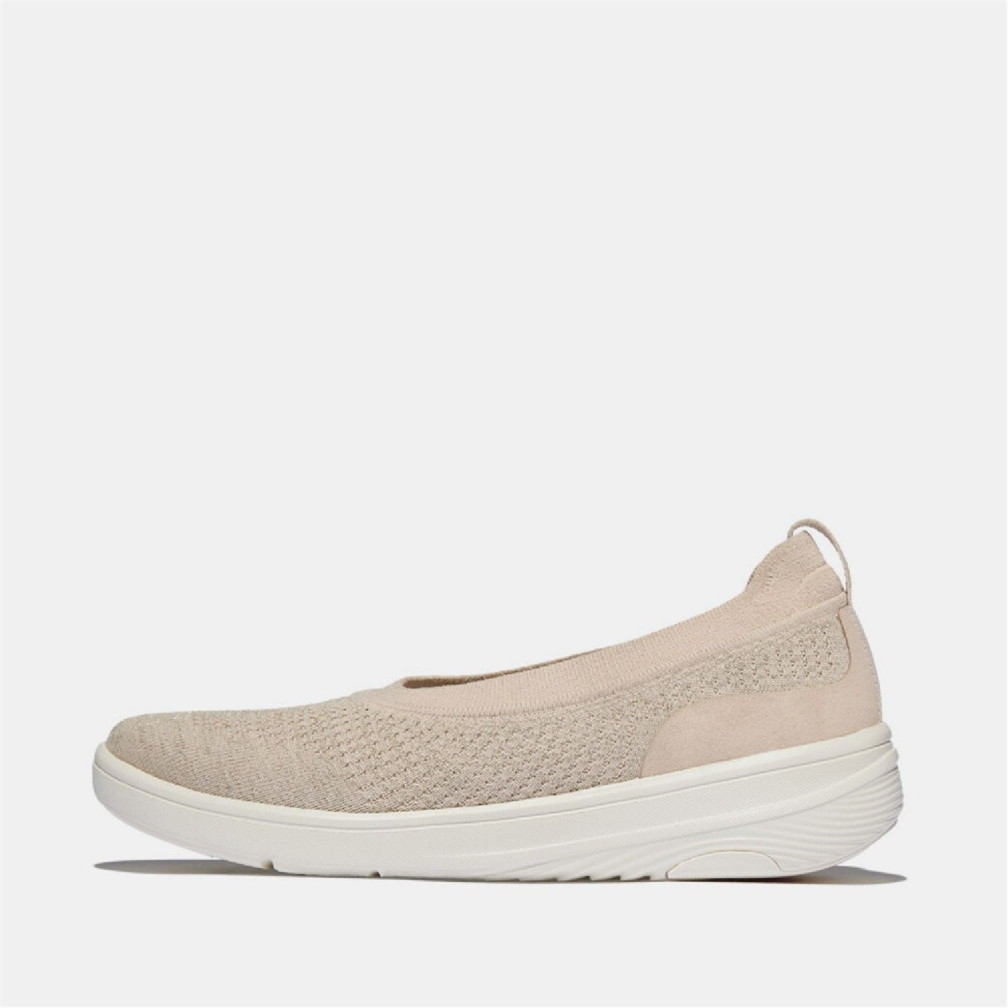 Tenisky Fitflop Beige 3362320 Super-Q Knit Ballet Flats - 1