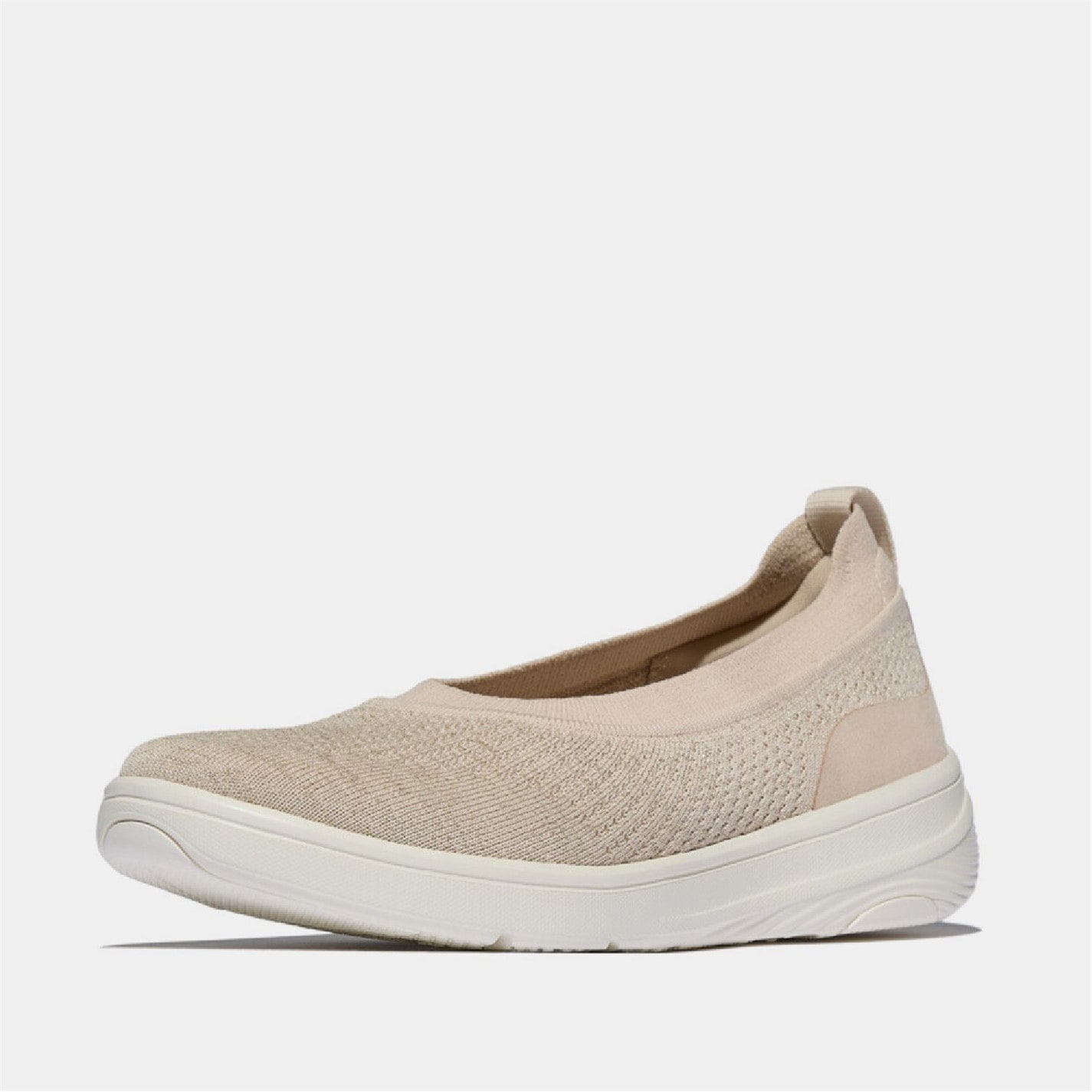 Tenisky Fitflop Beige 3362320 Super-Q Knit Ballet Flats - 2