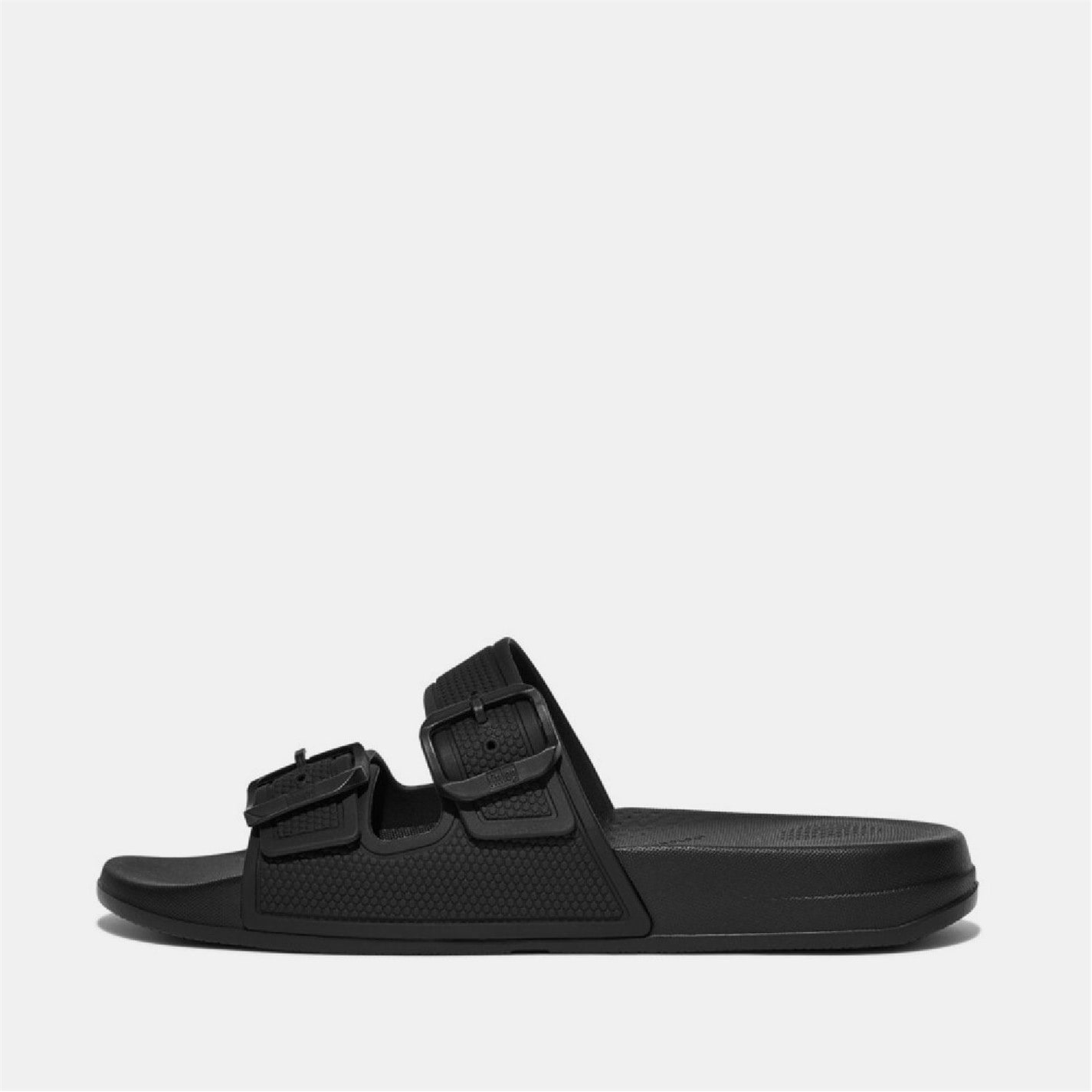 Fitflop Black 3878640 iQushion Two-Bar Buckle Sliders - 1