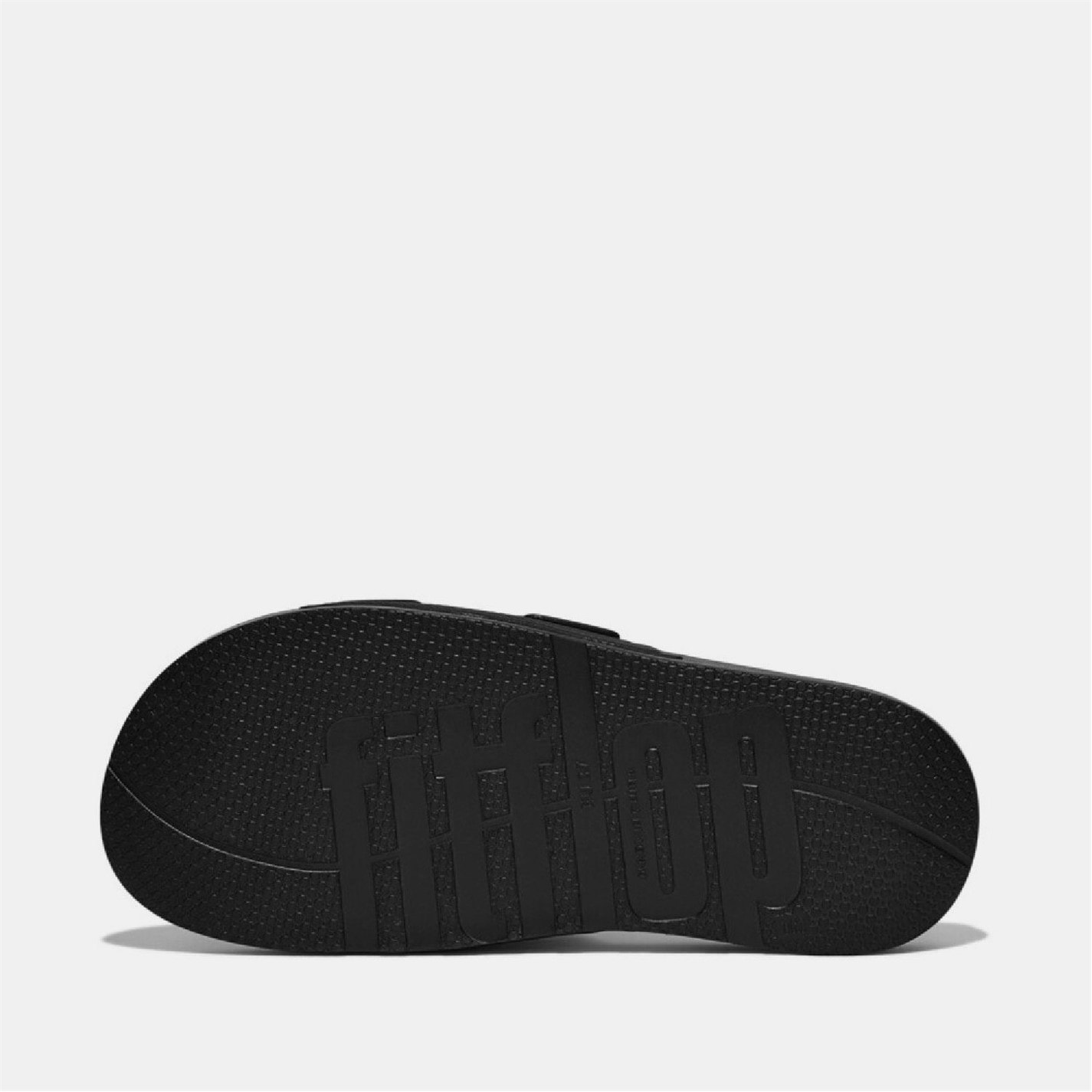 Fitflop Black 3878640 iQushion Two-Bar Buckle Sliders - 3