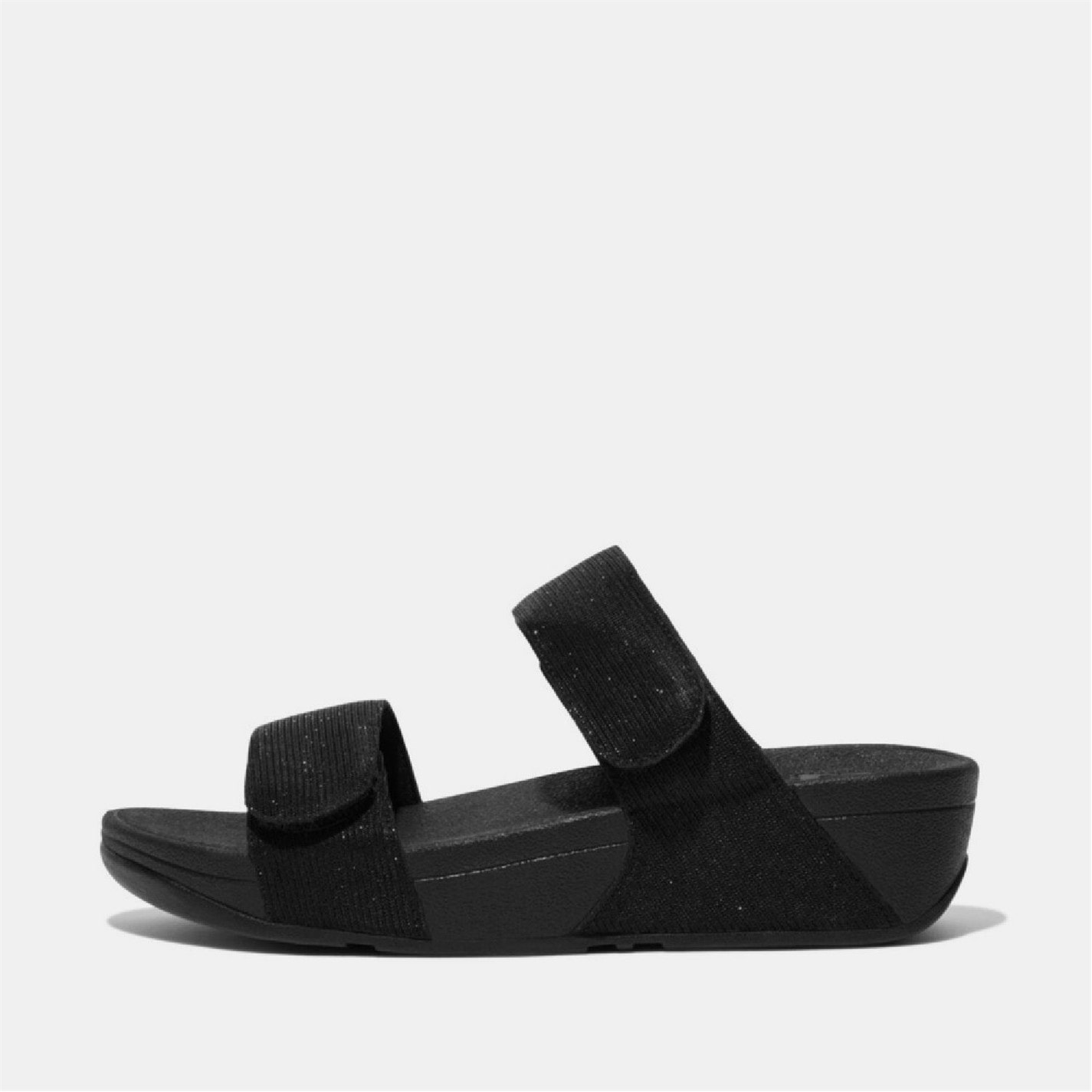 Topánky Toms Black 8967854 Lulu Adjustable Shimmerlux Sliders - 1