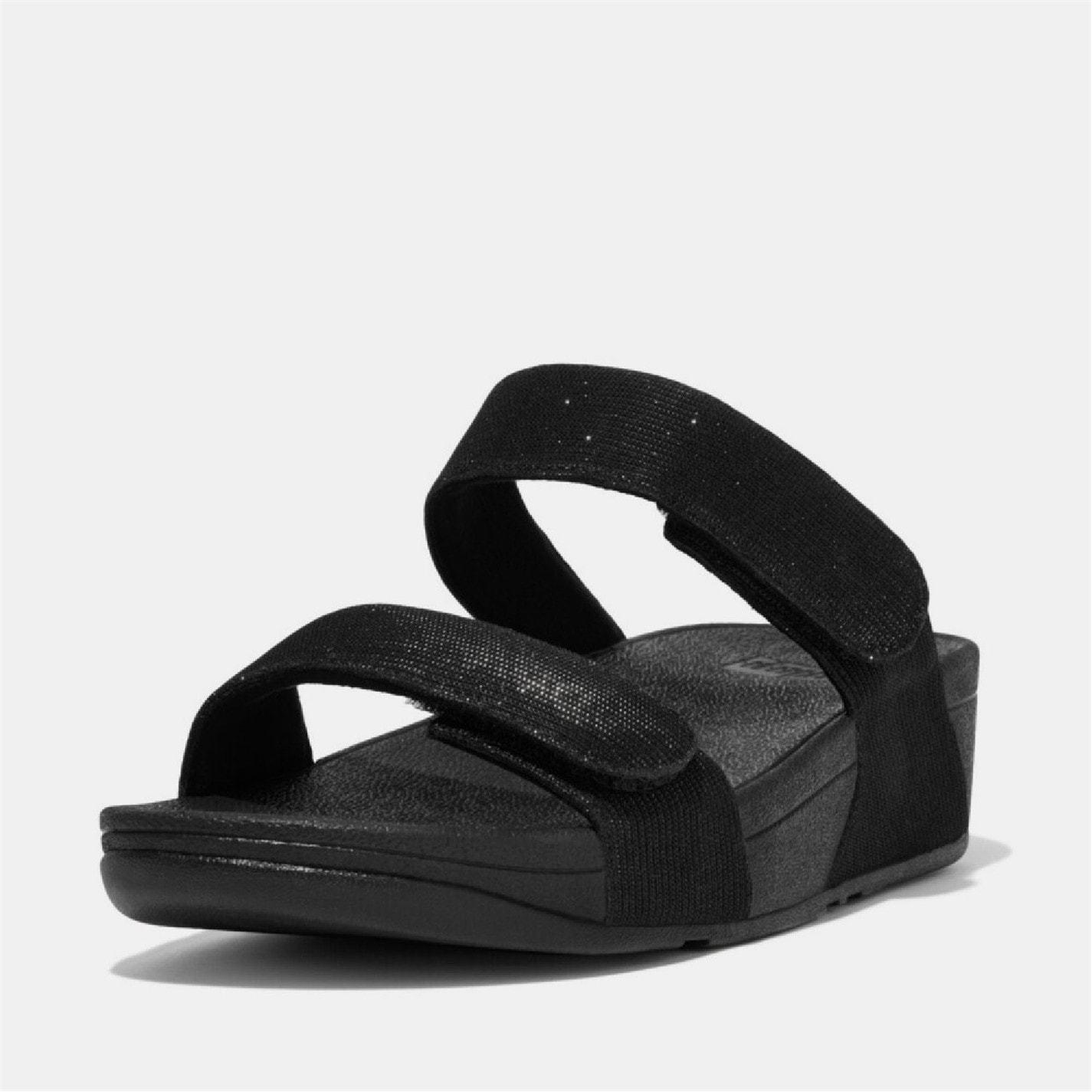 Topánky Toms Black 8967854 Lulu Adjustable Shimmerlux Sliders - 2