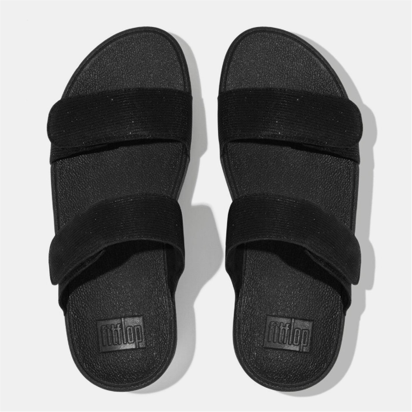Topánky Toms Black 8967854 Lulu Adjustable Shimmerlux Sliders - 3