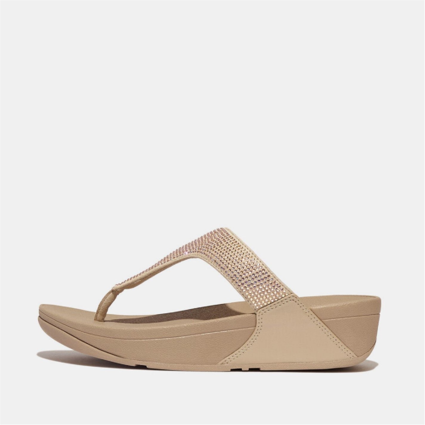Fitflop Beige 7085699 Lulu Crystal Toe-Post Sandals - 1