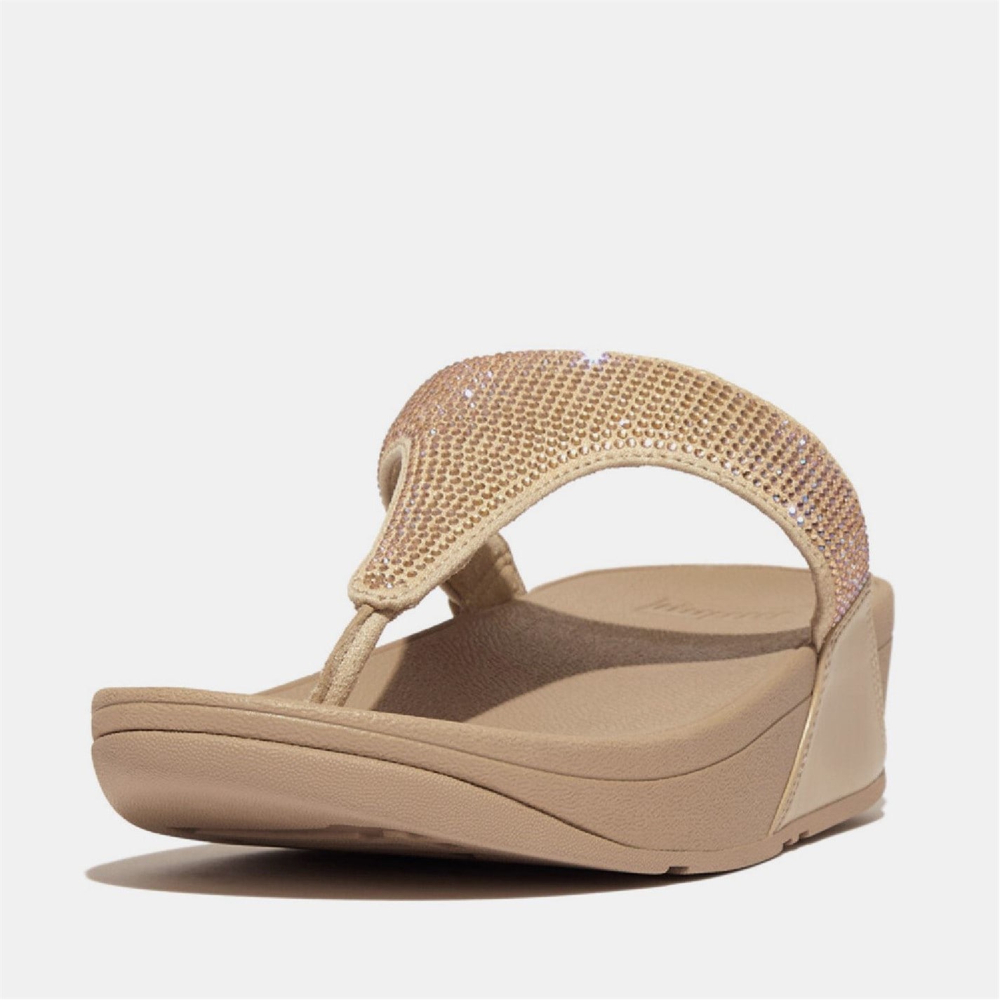 Fitflop Beige 7085699 Lulu Crystal Toe-Post Sandals - 2