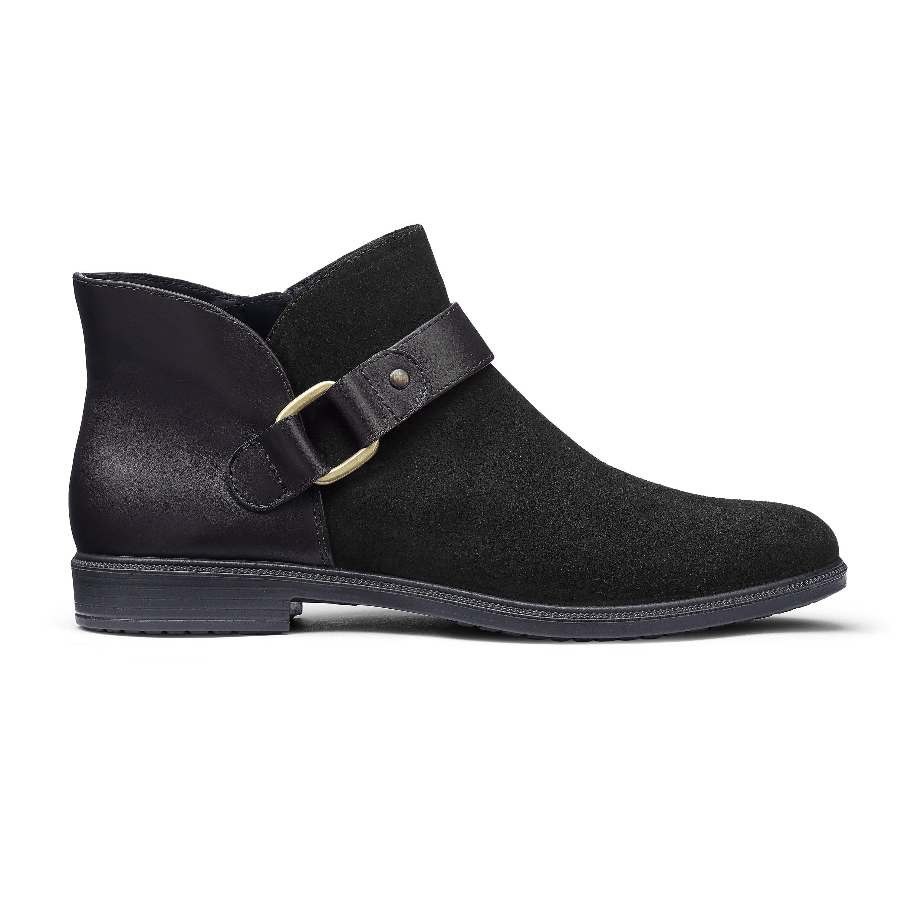 Boty Hotter Black 6326982 Linton Wide Fit Ankle Boots - 1