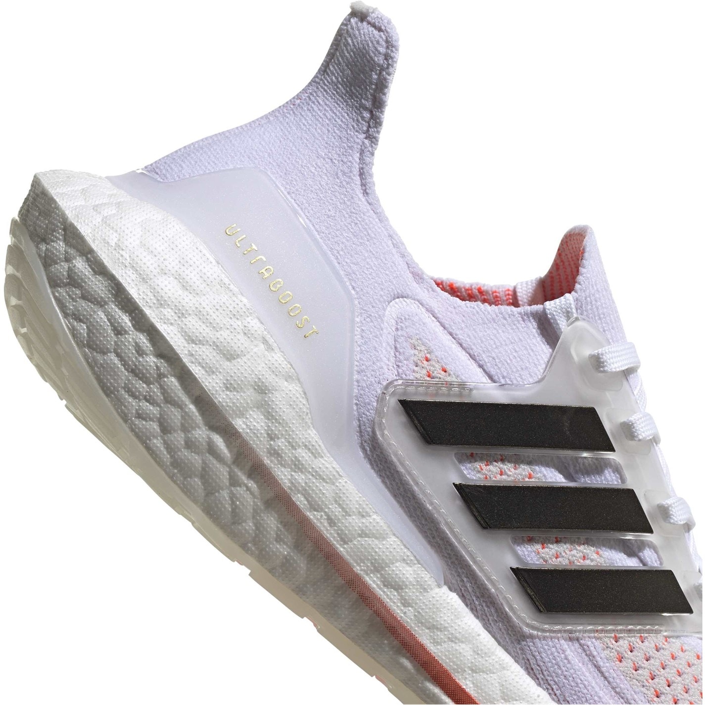 adidas White Black 3395473 Ultraboost 21 Running Shoes - 7