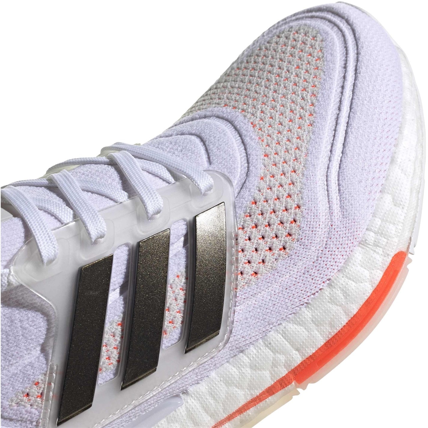 adidas White Black 3395473 Ultraboost 21 Running Shoes - 8