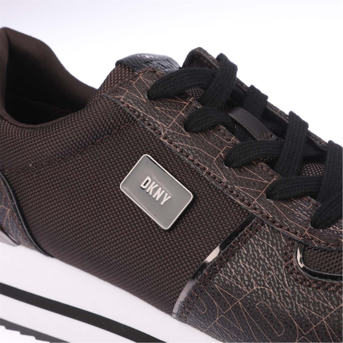 Tenisky DKNY Brown 4243754 Davie Lace Up Wedge Trainers - 5