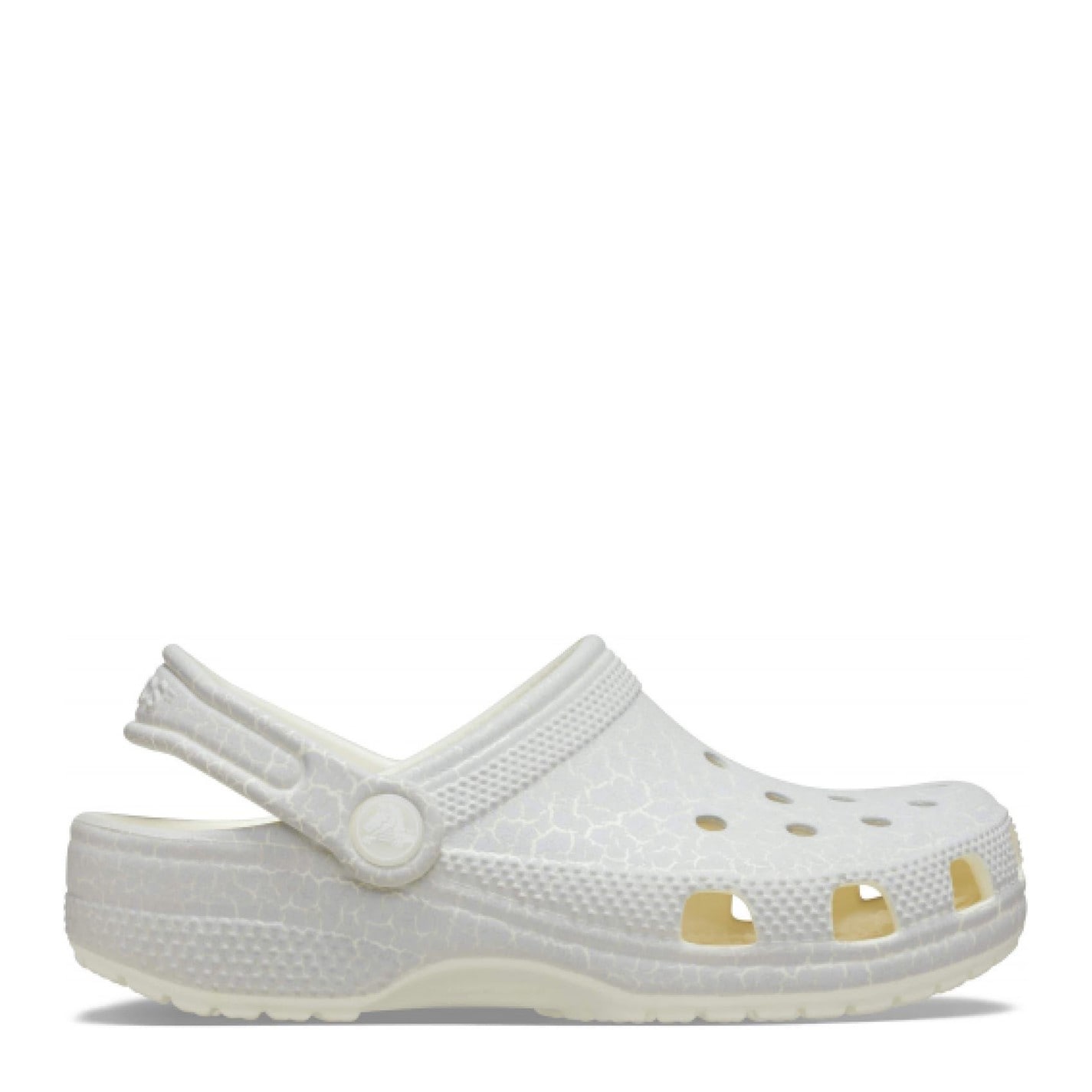 Crocs White 9781918 Classic Glow Crackle Clog - 1