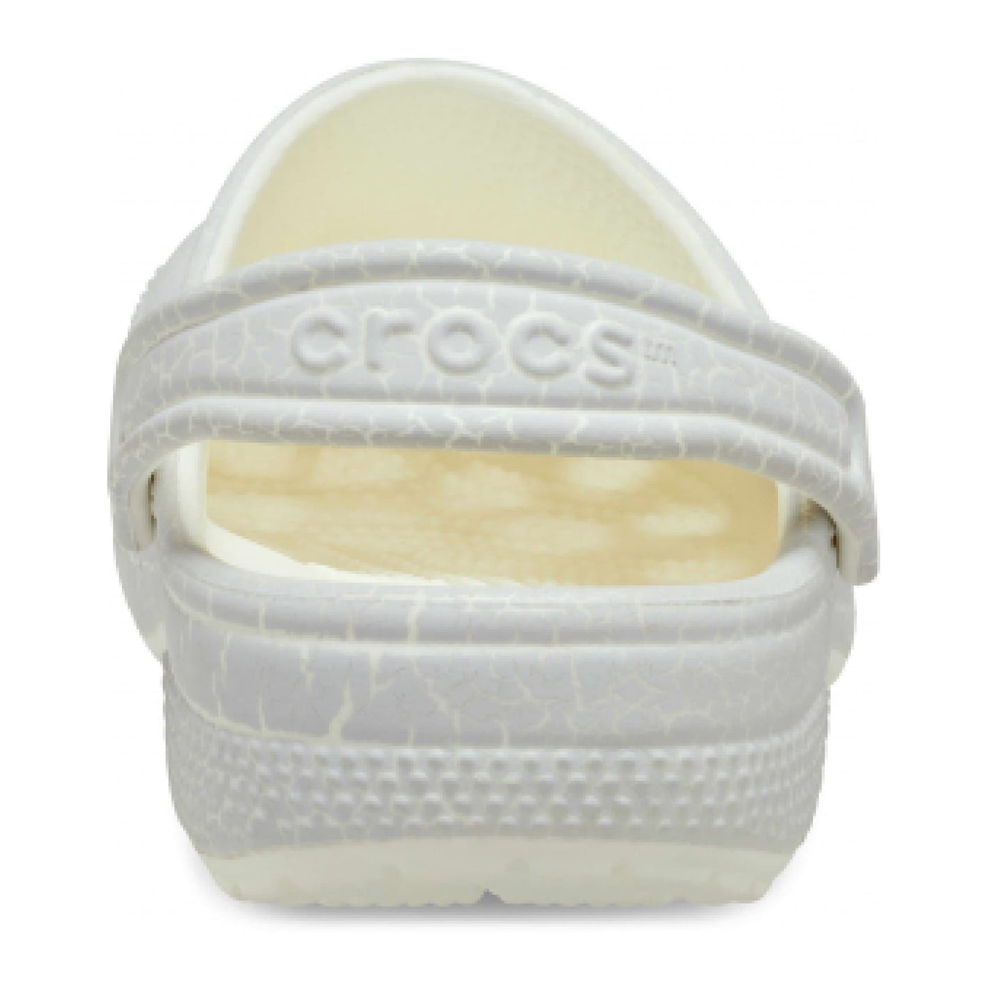 Crocs White 9781918 Classic Glow Crackle Clog - 4