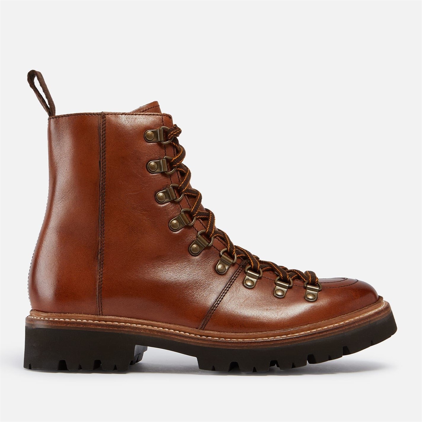 Boty Grenson Tan 848140 Nanette Hand Painted Leather Hiking Style Boots - 1