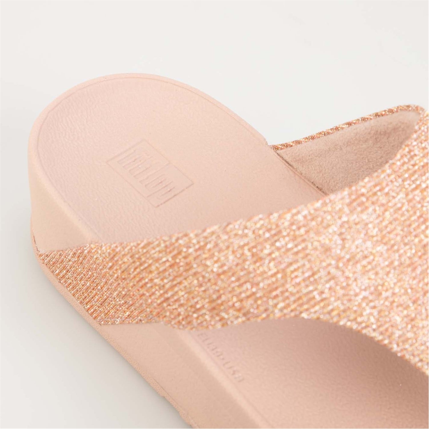 Fitflop Rose Gold 8818697 Lottie Glitzy Toe Thong Sandals - 6
