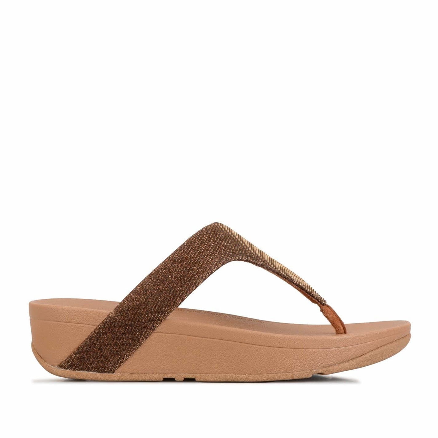 FitFlop Bronze 3243727 Lottie Glitzy Toe Thong Sandals - 1