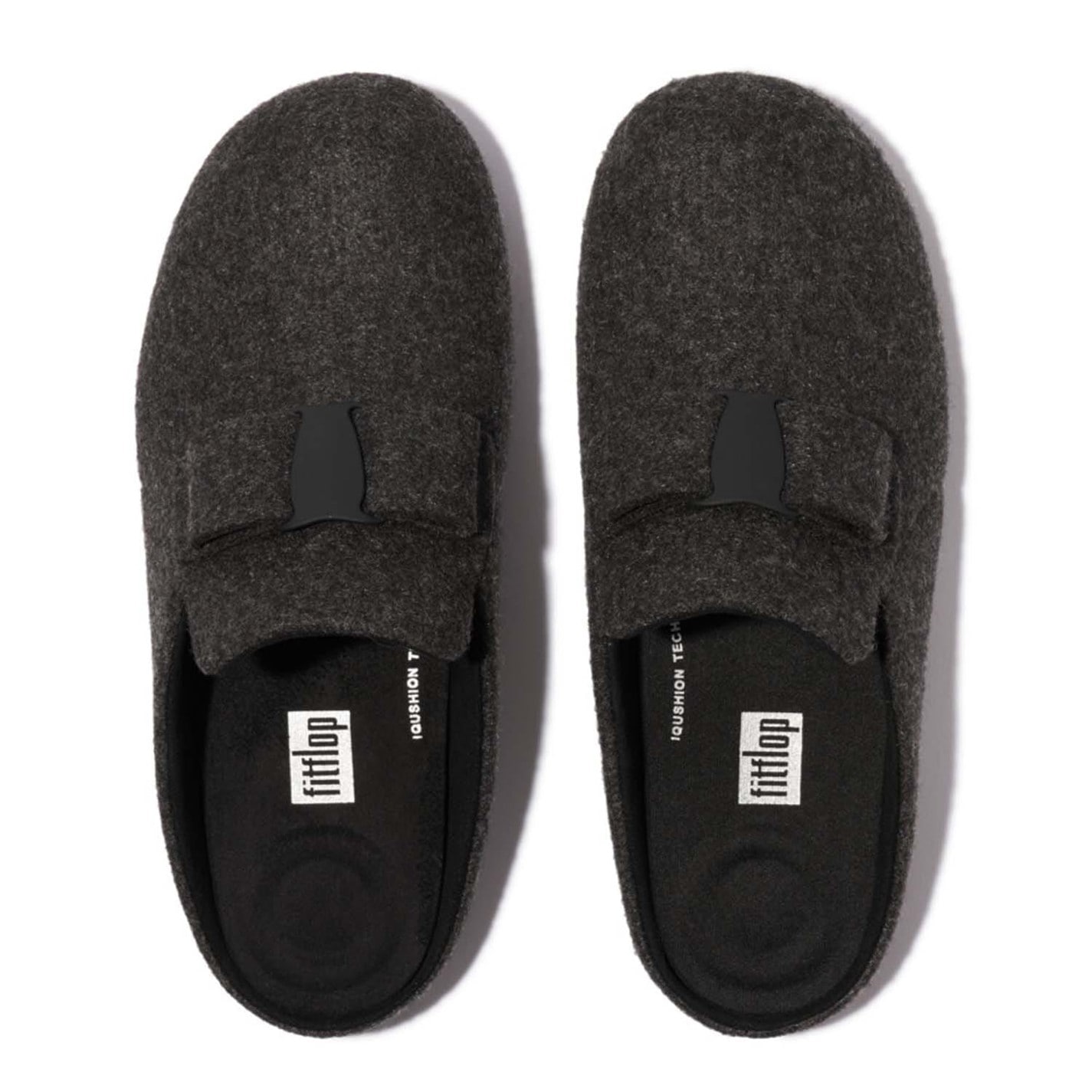 FitFlop Black 724604 Chrissie II Haus e01 Bow Felt Slippers - 4