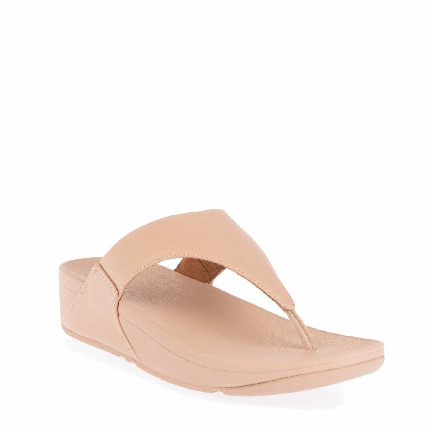 FitFlop Beige 9393612 Lulu Shimmer Toe-Post Sandals - 2