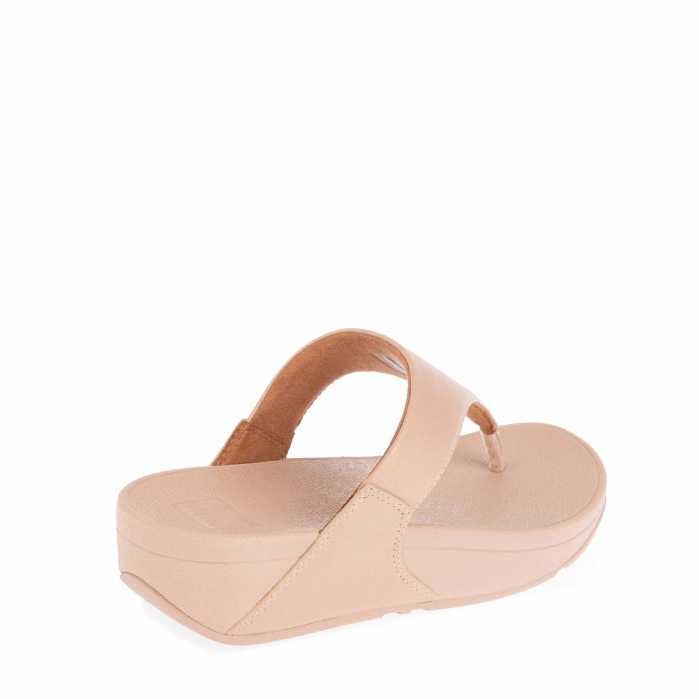 FitFlop Beige 9393612 Lulu Shimmer Toe-Post Sandals - 3